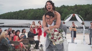 Kira & Vincent | Summer Camp Wedding at Trail's End Retreat in Beach Lake , PA Kira & Vincent | Summer Camp Wedding at Trail's End Retreat in Beach Lake , PA