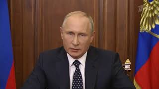Обращение Путина и реакция новоиспеченного россиянина ))) Обращение Путина и реакция новоиспеченного россиянина )))