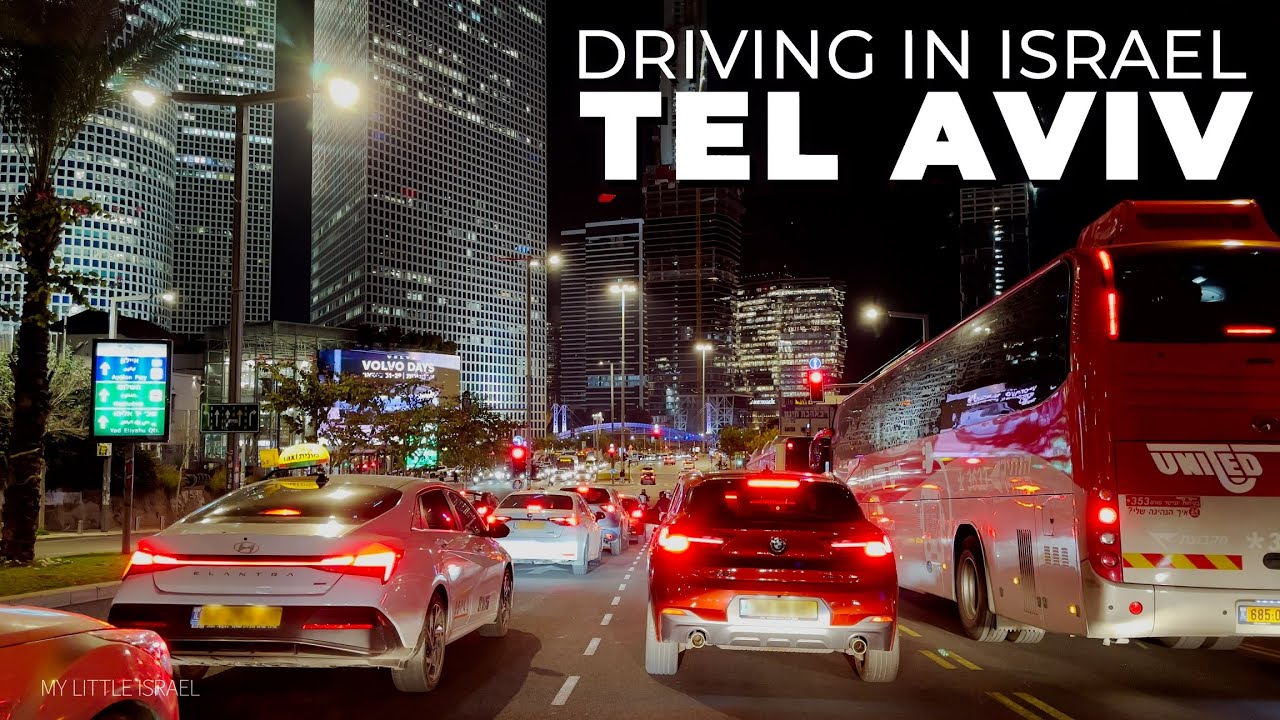 ТЕЛЬ-АВИВ 🇮🇱 Ночная поездка ❤️ ИЗРАИЛЬ