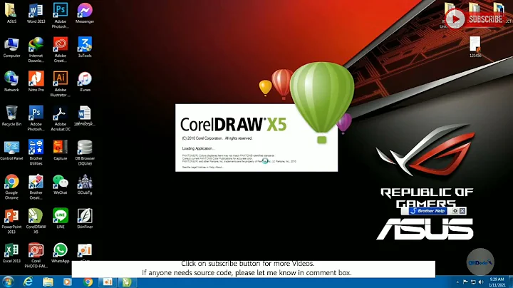 Fix CorelDraw X5 | Error ILLEGAL SOFTWARE your product has been Disabled @OHDude_LearnSkills