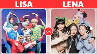 "Lisa or Lena 👩👩‍🦰 | BTS or BLACKPINK Collection | "