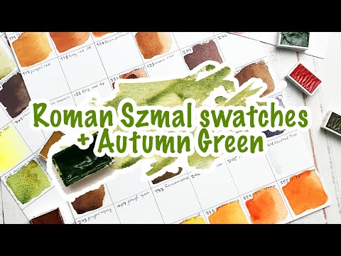Swatching New Additions to my Roman Szmal Stash + Showcasing Autumn Green 🎨