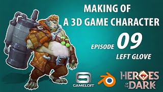 Left Glove - Create A Commercial Game 3D Character Episode 09