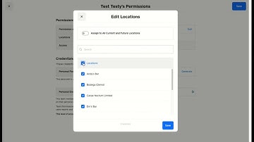 Enable Team Permissions on Square