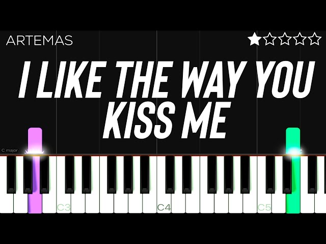 Artemas - i like the way you kiss me | EASY Piano Tutorial class=