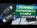 The Thunderbolt 5 Cable from Plugable (TBT5-240W1M)