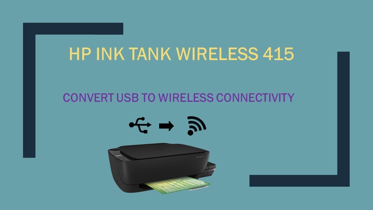 HP Ink Tank Wireless 415 Setup