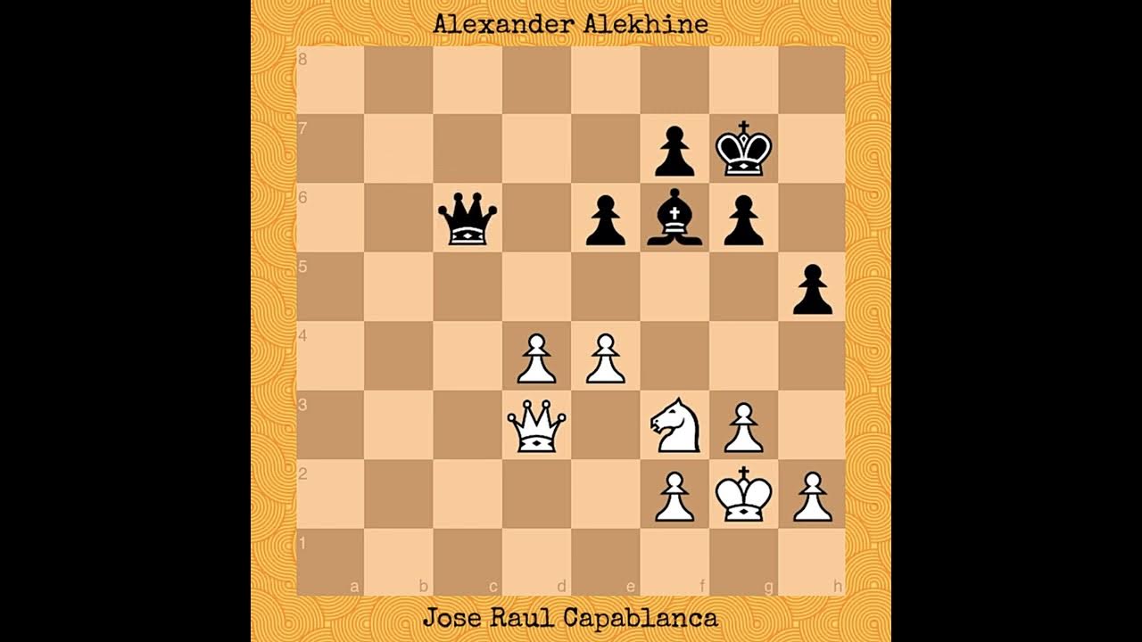 Capablanca-Alekhine, New York 1927. in 2023