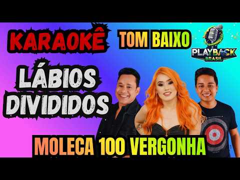 Video thumbnail for KARAOKÊ LÁBIOS DIVIDIDOS - MOLECA 100 VERGONHA - FORRÓ ANTIGO - TOM BAIXO