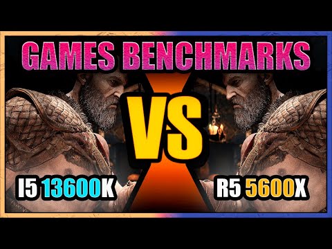 Core I5 13600K vs  RYZEN 5 5600x | Games Benchmark | 1080p