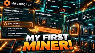 ⛏️ Start Your First Miner in HashForge! | First Minutes Gameplay screenshot 4