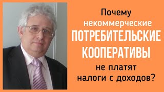 Почему некоммерческие ПОТРЕБИТЕЛЬСКИЕ КООПЕРАТИВЫ, не платят налоги с доходов? - отвечает В.Б.Шишкин