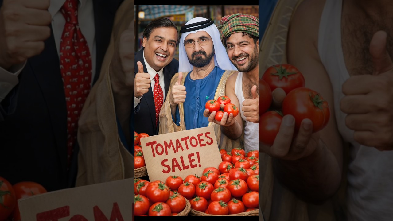 Мукеш Амбани продал шейху из Дубая помидоры на миллиарды рупий. Мукеш Амбани и шейх из Дубая 