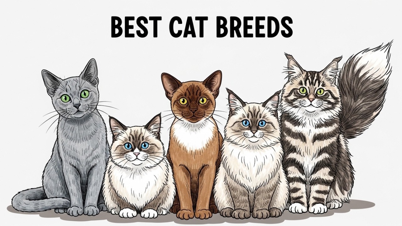 5 BEST CAT Breeds For First Time Owners