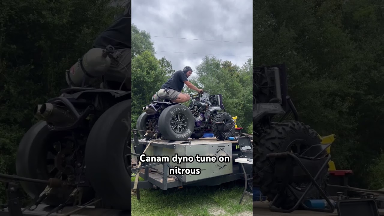 Canam renegade with nitrous on the dyno