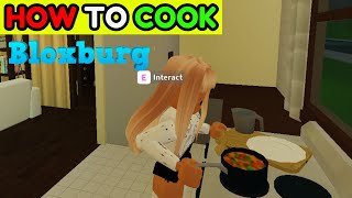 How To Cook Food In BLoxburg! Full Guide