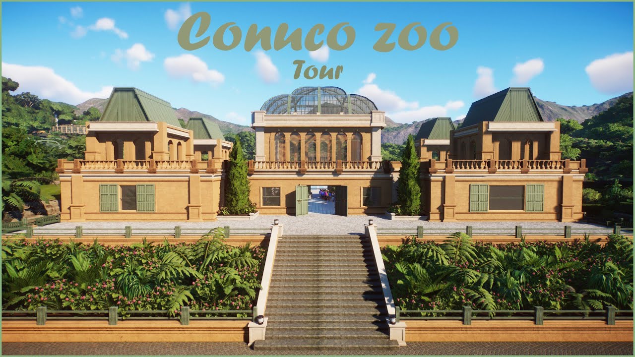 🌴 My finished tropical zoo | Conuco Zoo | Planet Zoo | Zoo tour 🥑