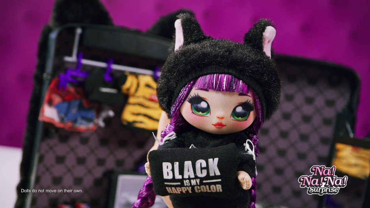 na na na surprise backpack pink bunny