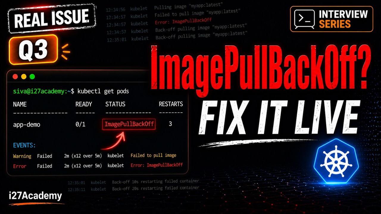 ImagePullBackOff Fix — Real Kubernetes Debugging (Q3) - YouTube