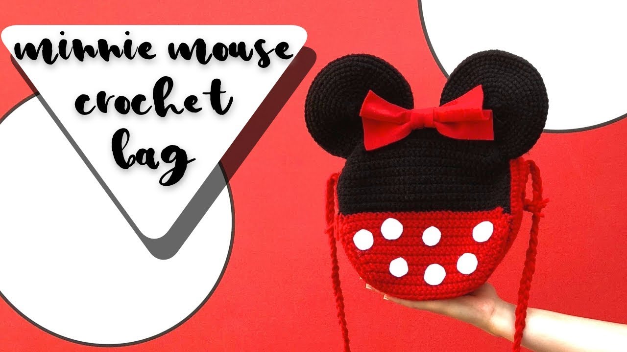 Minnie Mouse Crochet Bag Tutorial // 