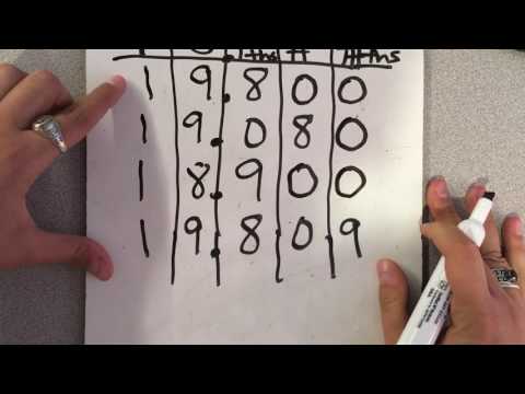 Comparing Decimals with a Place Value Chart
