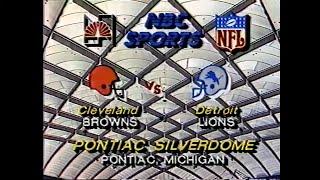 1983 Week 2 - Cleveland Browns at Detroit Lions