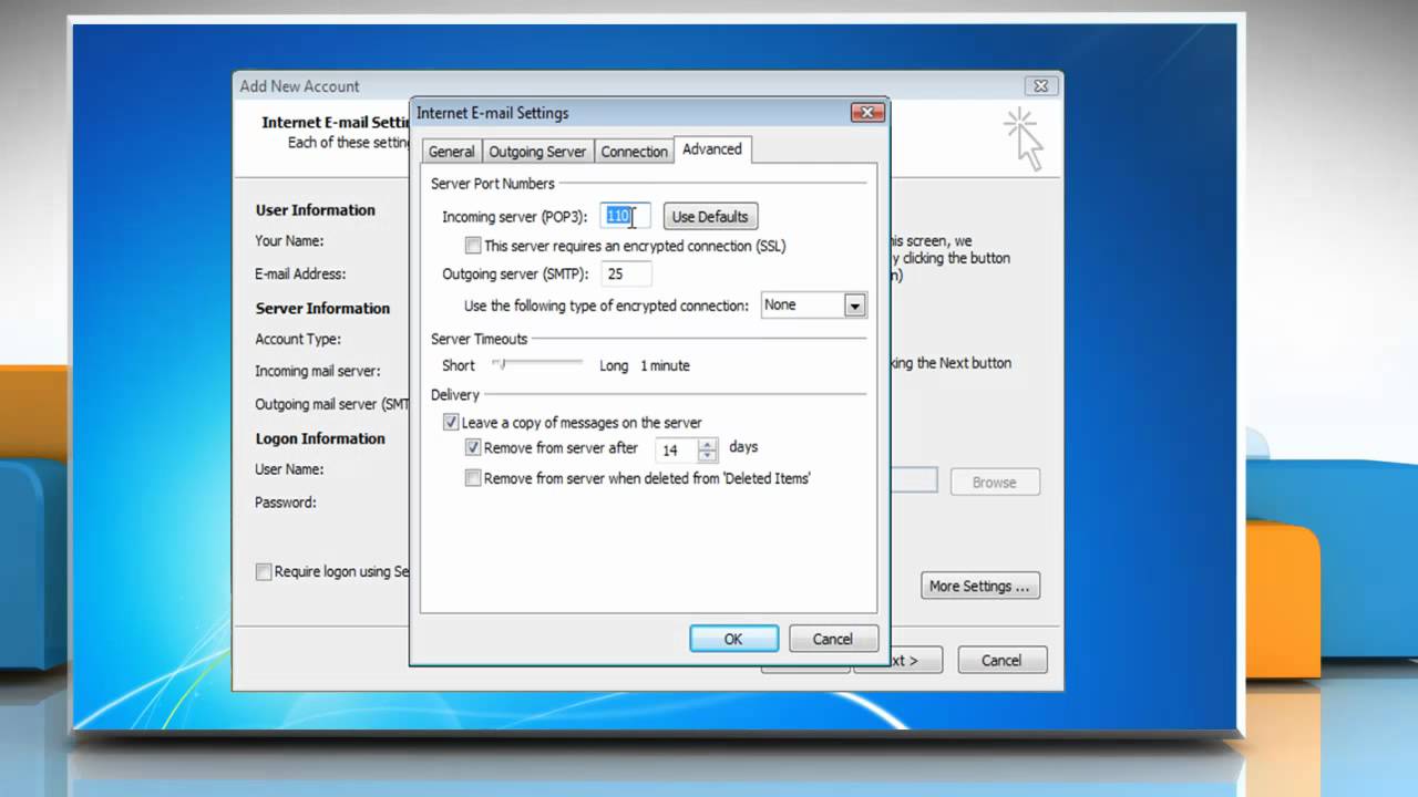 how to set up two email accounts in outlook 2010