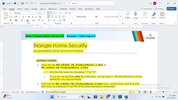 New Perspectives Excel 365 | Module 7: SAM Project B | Triangle Home Security | NP_EX365_7B