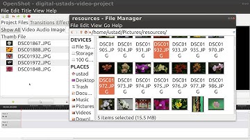 openShot 03 Adding files browser