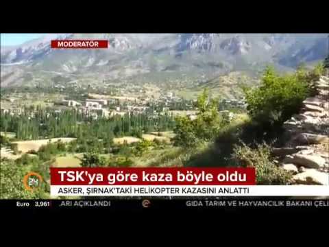 TSK,Şırnak'taki helikopter kazasını görüntülerle anlattı