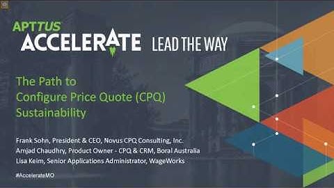 The Path to Configure Price Quote (CPQ) Sustainability