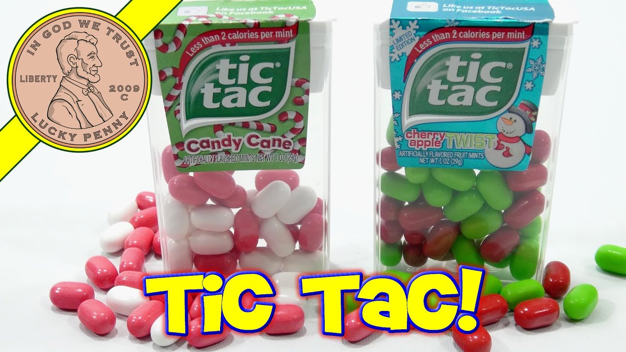 Tic Tac Candy Cane Cherry Apple Twist Christmas In July Youtube