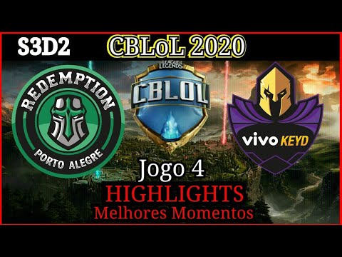 CBLoL 2020 RDP vs KEYD highlights do jogo 4 | CBLoL 2020 Redemption vs Vivo Keyd highlights jogo 4.