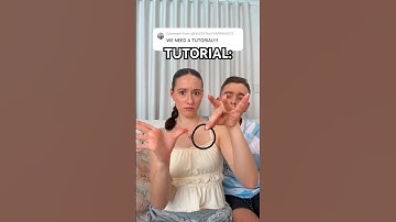 CAN YOU DO IT? 😳🤔🤣 VIRAL TIKTOK HAIR TIE TRICK TUTORIAL? 👀 #shorts #viral #trend #tutorial