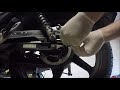 Honda CB125E Rear Wheel Removal and Re-Installation