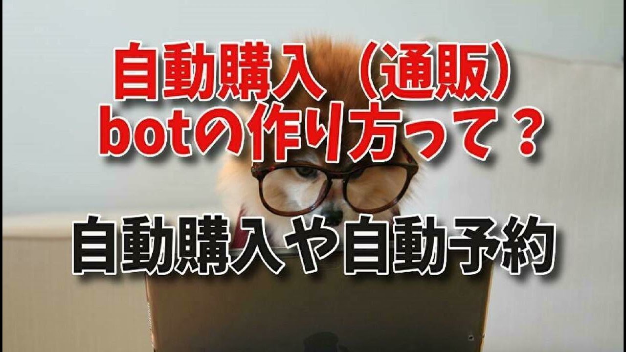 自動購入 通販 Botの作り方って 自動購入や自動予約 転売botのおすすめ Supremeやスニーカー チケット購入などbot 自動購入 ツールの作り方 購入botの作成の依頼とチケットボットの作り方 Youtube