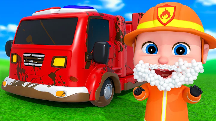 Fire Truck Wash, Car Wash Song | Super Sumo Nursery Rhymes & Kids Songs