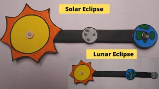 Solar And Lunar eclipse working model | eclipse model for school project | Eclipse working model