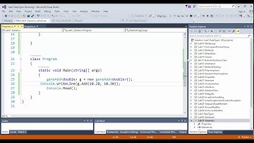 Lab31 Generics in C#