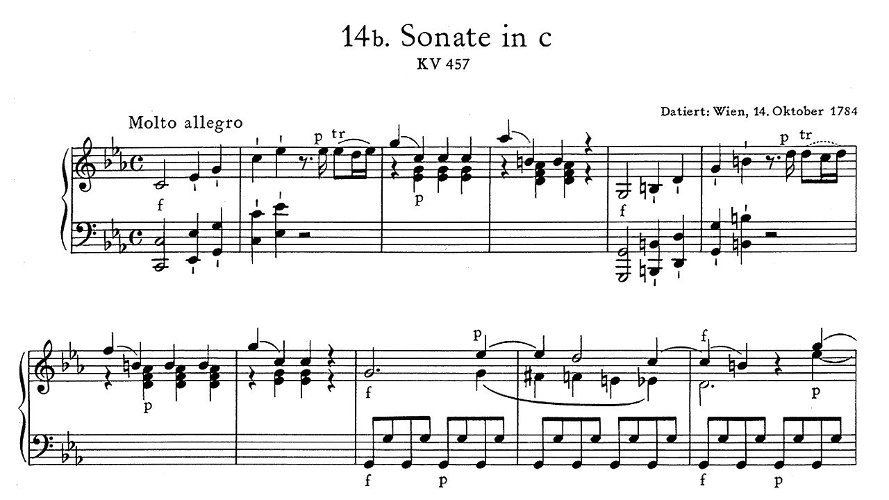 Mozart: Piano Sonata No. 14 in C Minor KV 457 - Artur Balsam, 1960 ...
