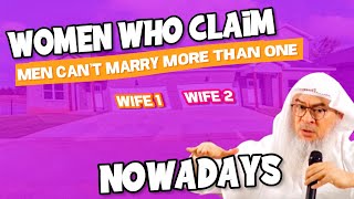 🆕✨Women Who Claim that a Man Can't Marry More Than One nowadays? assim al hakeem JAL