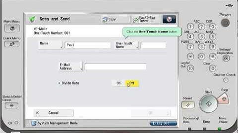 How to scan and send a document from a Canon copier