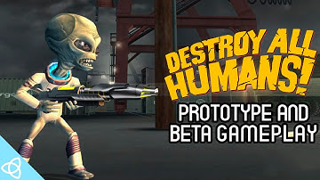 Destroy all Humans - Early Prototype and Beta Gameplay [Cut and Beta Content]