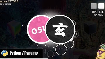 so I made a rhythm game like osu! (Python/Pygame)