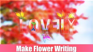 How To Edit Best Flower Design Name On Android In Pixellab screenshot 2