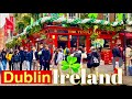 Biggest tourist attraction temple bar dublin ireland  4k walking tour dublin city centre