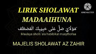 LIRIK SHOLAWAT 