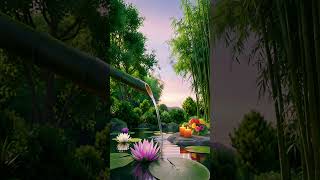 Bamboo Water Sounds 🌿Relaxing music Relieves stress| SleepLab