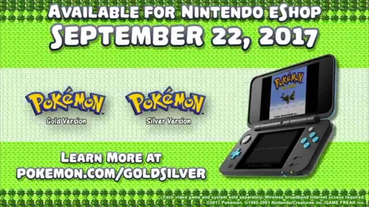Pokémon Direct : Pokémon Gold And Silver To Come To 3DS Virtual Console!