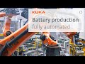 Production entirement automatise de modules de batteries